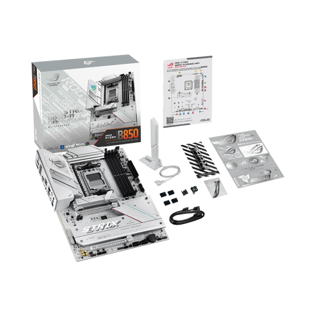 ASUS Republic of Gamers STRIX B850-A GAMING WIFI AM5 ATX Motherboard (White) — Being Shipped