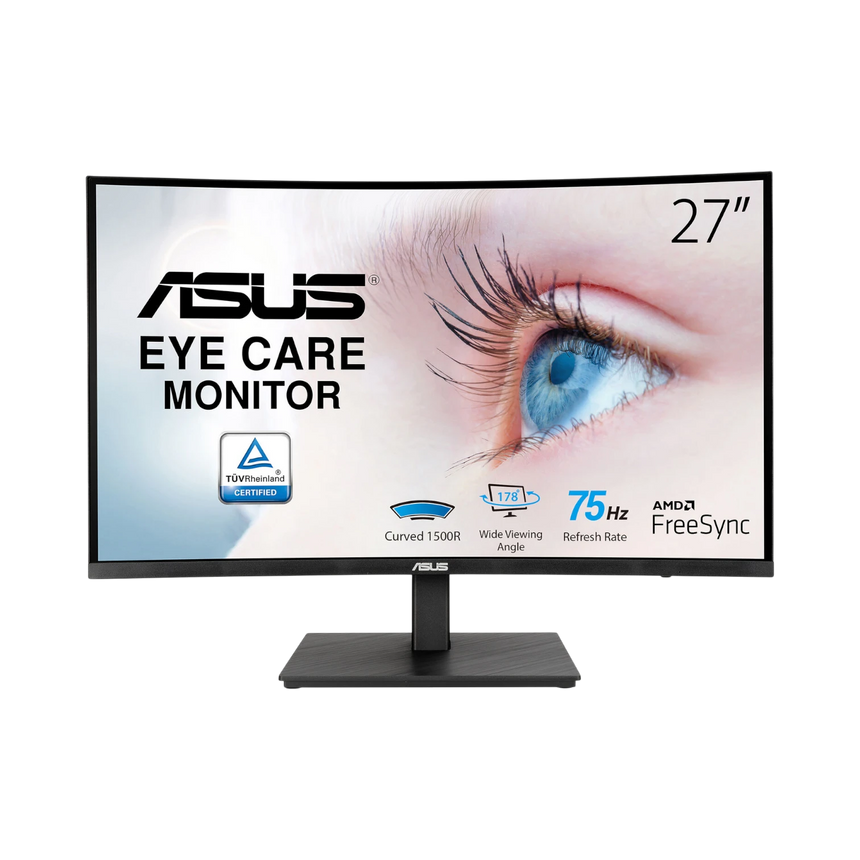 ASUS VA27VQSE 27" 16:9 75Hz FreeSync FHD VA LCD Curved Monitor — Being Shipped