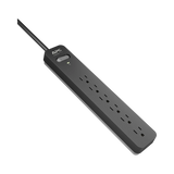 APC Essential SurgeArrest 6-Outlet Surge Protector (6', Black, 120V) — Being Shipped
