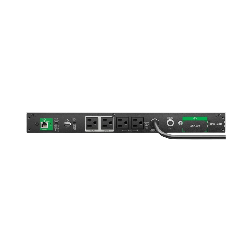 APC Smart-UPS, Line Interactive, 500VA, Lithium-ion, Rackmount 1U, 120V, 4x NEMA 5-15R outlets, Short Depth — Being Shipped