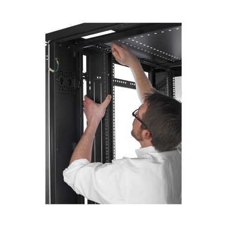 APC NetShelter SV 48U 800mm Wide x 1200mm Deep Enclosure with Sides Black — Being Shipped