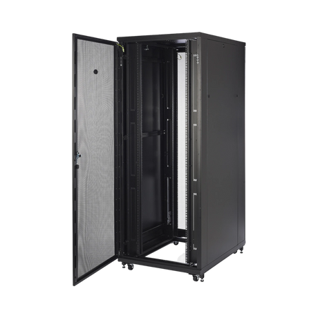 APC NetShelter SV 48U 800mm Wide x 1200mm Deep Enclosure with Sides Black — Being Shipped