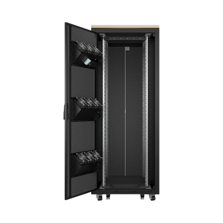 APC NetShelter Soundproof, 38U, Server Rack Enclosure, 120V, Maple — Being Shipped