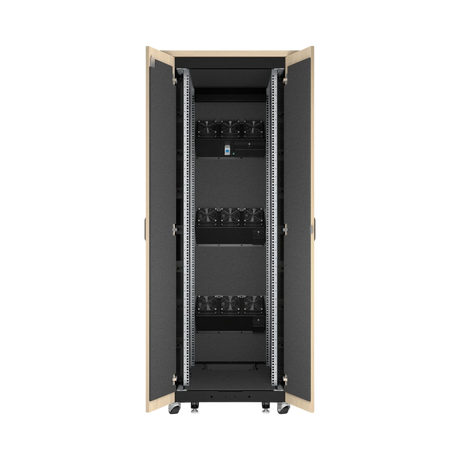 APC NetShelter Soundproof, 38U, Server Rack Enclosure, 120V, Maple — Being Shipped