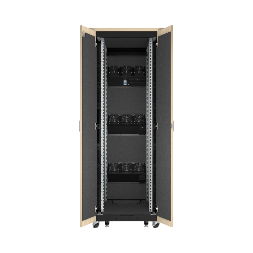 APC NetShelter Soundproof, 38U, Server Rack Enclosure, 120V, Maple — Being Shipped