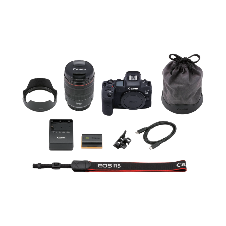 Canon EOS R5 Mirrorless Camera with 24-105mm f/4 Lens — Being Shipped