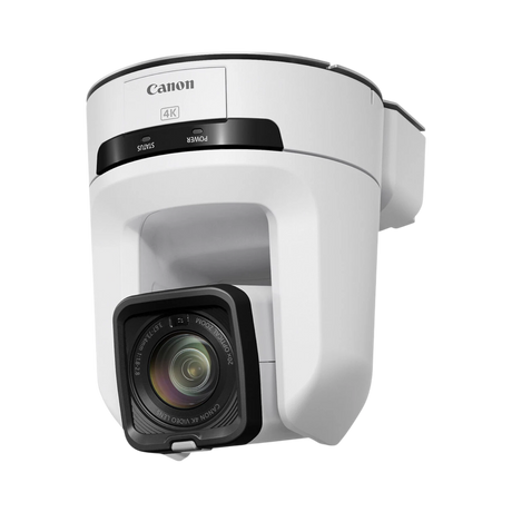 Canon CR-N100 4K NDI PTZ Camera with 20x Zoom (Titanium White) — Being Shipped