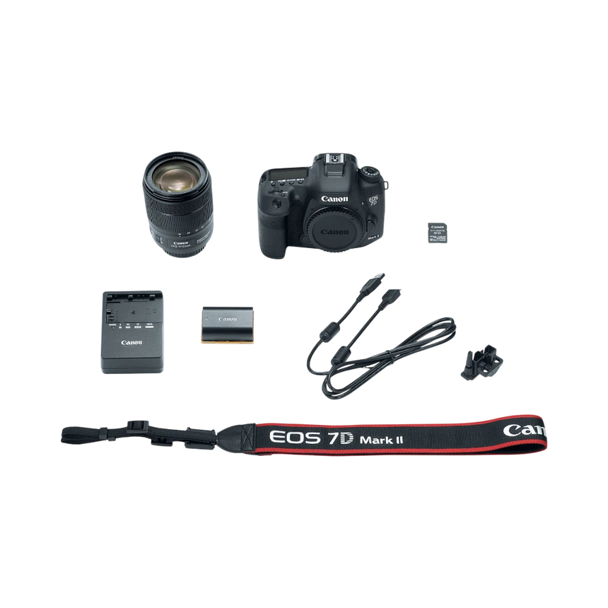 Canon EOS 7D Mark II DSLR Camera with 18-135mm f/3.5-5.6 IS USM Lens & W-E1 Wi-Fi Adapter — Being Shipped