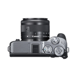 Canon EOS M6 Mark II Mirrorless Camera with 15-45mm Lens and EVF (Silver) — Being Shipped