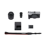 Canon EOS M6 Mark II Mirrorless Camera with 15-45mm Lens and EVF (Silver) — Being Shipped