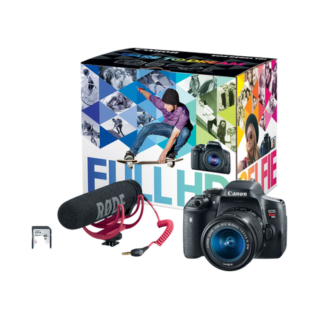 Canon EOS Rebel T6i DSLR Camera with 18-55mm Lens Video Creator Kit — Being Shipped