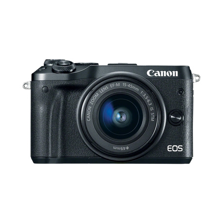 Canon EOS M6 Mirrorless Digital Camera with 15-45mm Lens (Black) — Being Shipped