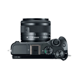 Canon EOS M6 Mirrorless Digital Camera with 15-45mm Lens (Black) — Being Shipped
