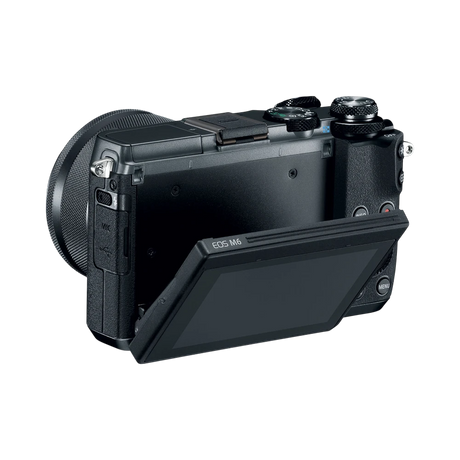 Canon EOS M6 Mirrorless Digital Camera with 15-45mm Lens (Black) — Being Shipped