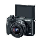 Canon EOS M6 Mirrorless Digital Camera with 15-45mm Lens (Black) — Being Shipped