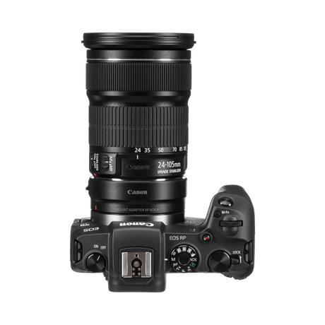 Canon EOS RP Mirrorless Digital Camera with EF 24-105mm f/3.5-5.6 STM Lens & Mount Adapter EF-EOS R Kit — Being Shipped