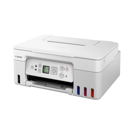 Canon PIXMA G3270 MegaTank All-in-One Wireless Inkjet Color Printer (White) — Being Shipped