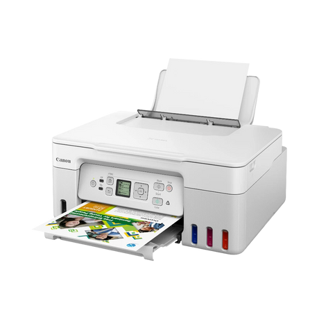 Canon PIXMA G3270 MegaTank All-in-One Wireless Inkjet Color Printer (White) — Being Shipped