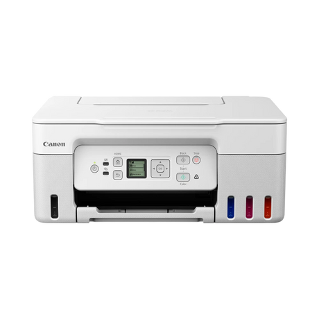 Canon PIXMA G3270 MegaTank All-in-One Wireless Inkjet Color Printer (White) — Being Shipped