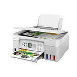 Canon PIXMA G3270 MegaTank All-in-One Wireless Inkjet Color Printer (White) — Being Shipped
