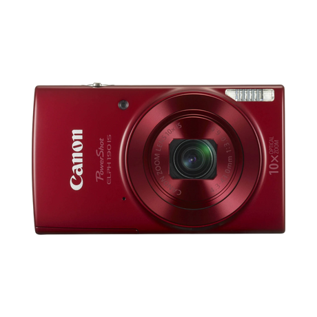 Canon PowerShot ELPH 190 IS Digital Camera (Red) — Being Shipped
