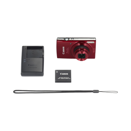 Canon PowerShot ELPH 190 IS Digital Camera (Red) — Being Shipped