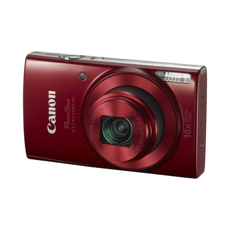 Canon PowerShot ELPH 190 IS Digital Camera (Red) — Being Shipped