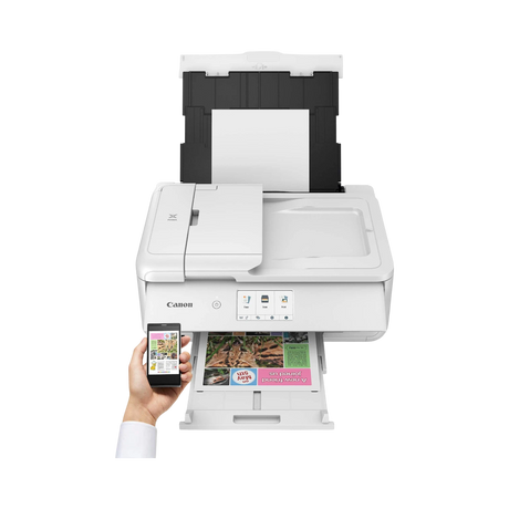 Canon Pixma TS9521Ca Wireless All-in-One Inkjet Printer (White) — Being Shipped