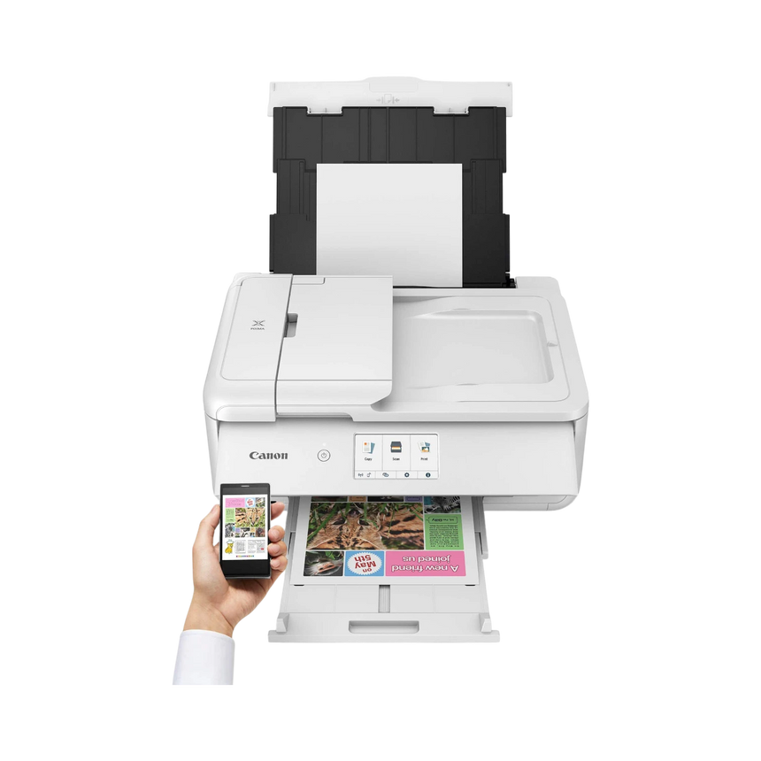 Canon Pixma TS9521Ca Wireless All-in-One Inkjet Printer (White) — Being Shipped