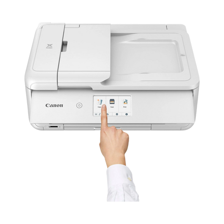 Canon Pixma TS9521Ca Wireless All-in-One Inkjet Printer (White) — Being Shipped