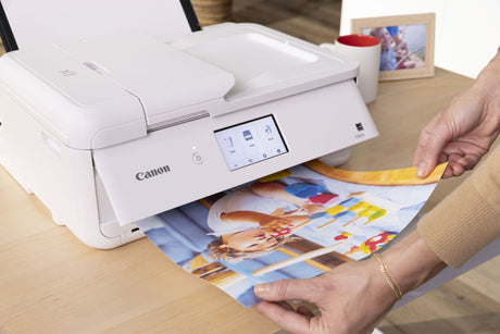 Canon Pixma TS9521Ca Wireless All-in-One Inkjet Printer (White) — Being Shipped