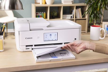 Canon Pixma TS9521Ca Wireless All-in-One Inkjet Printer (White) — Being Shipped