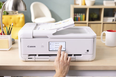 Canon Pixma TS9521Ca Wireless All-in-One Inkjet Printer (White) — Being Shipped