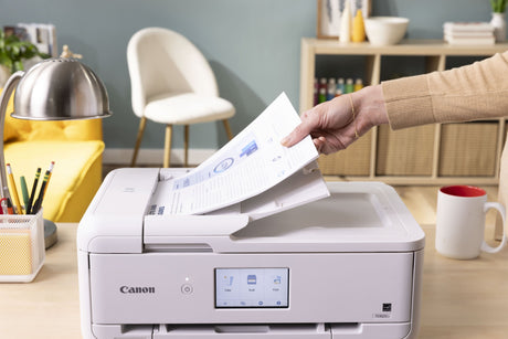 Canon Pixma TS9521Ca Wireless All-in-One Inkjet Printer (White) — Being Shipped