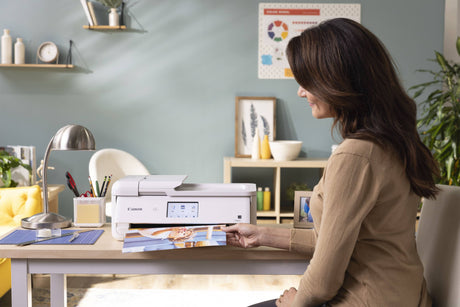 Canon Pixma TS9521Ca Wireless All-in-One Inkjet Printer (White) — Being Shipped