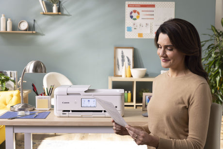 Canon Pixma TS9521Ca Wireless All-in-One Inkjet Printer (White) — Being Shipped