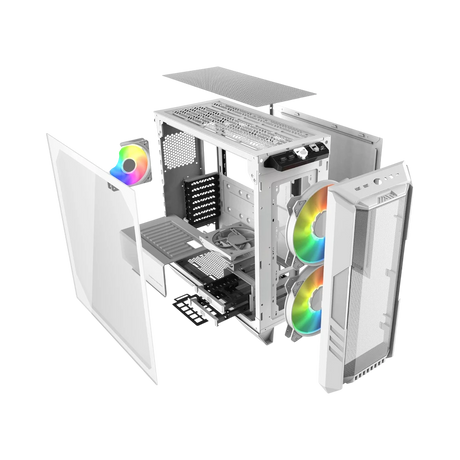 Cooler Master HAF 500 Mid-Tower Gaming Case (White) — Being Shipped