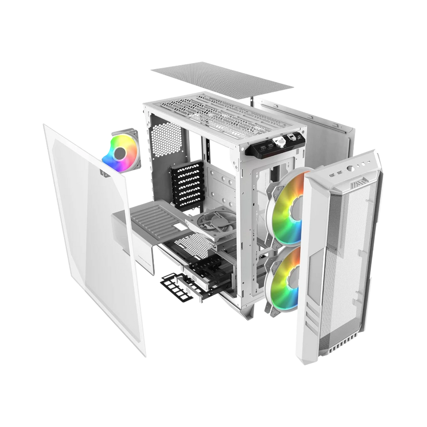 Cooler Master HAF 500 Mid-Tower Gaming Case (White) — Being Shipped