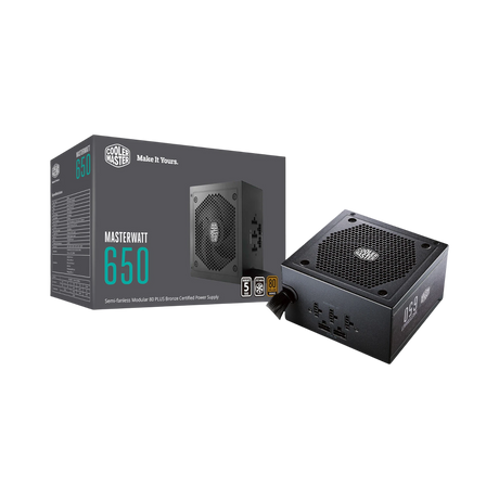 Cooler Master MasterWatt 650 650W 80 Plus Bronze Semi-Modular Power Supply — Being Shipped