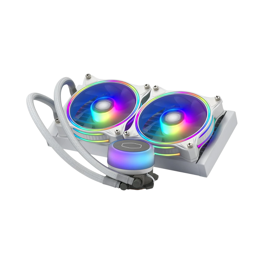 Cooler Master MasterLiquid ML240 Illusion White ARGB Close-Loop AIO CPU Liquid Cooler — Being Shipped
