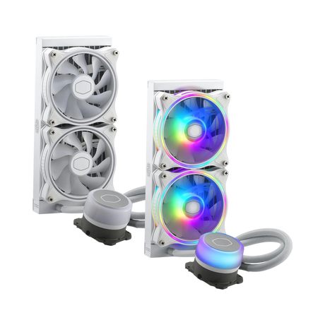 Cooler Master MasterLiquid ML240 Illusion White ARGB Close-Loop AIO CPU Liquid Cooler — Being Shipped