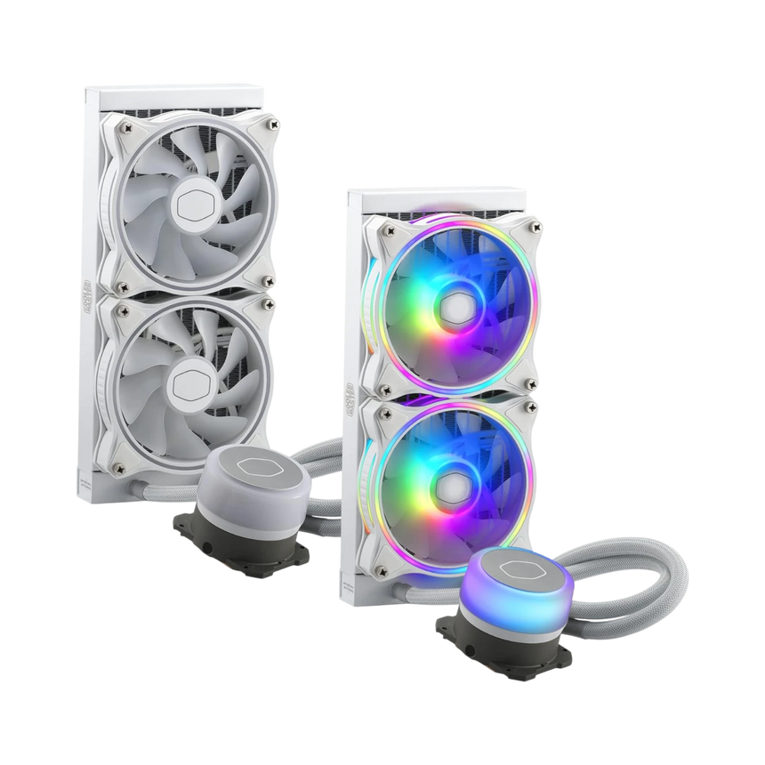 Cooler Master MasterLiquid ML240 Illusion White ARGB Close-Loop AIO CPU Liquid Cooler — Being Shipped