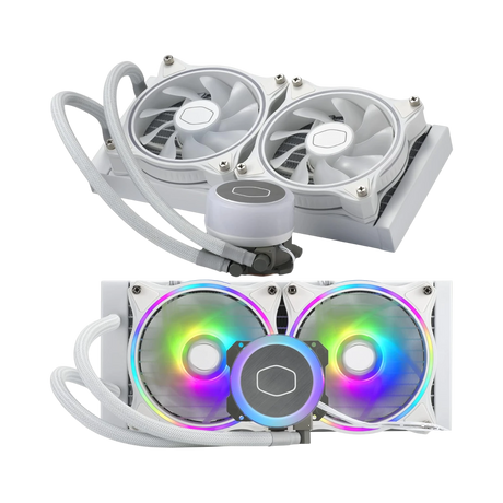 Cooler Master MasterLiquid ML240 Illusion White ARGB Close-Loop AIO CPU Liquid Cooler — Being Shipped