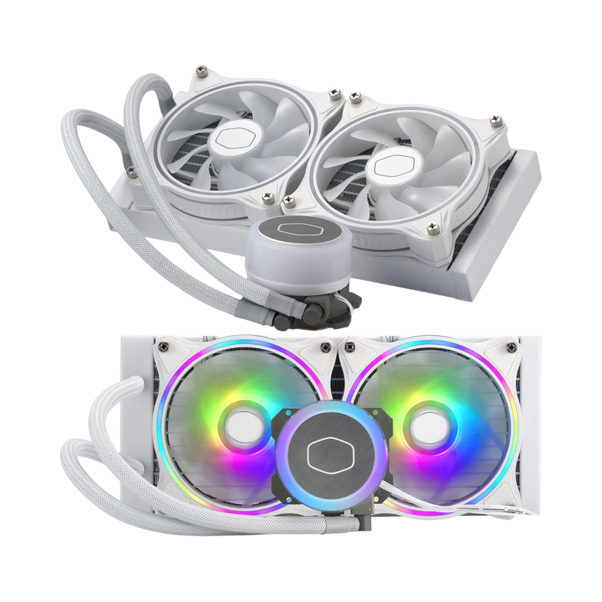 Cooler Master MasterLiquid ML240 Illusion White ARGB Close-Loop AIO CPU Liquid Cooler — Being Shipped