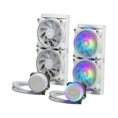 Cooler Master MasterLiquid ML240 Illusion White ARGB Close-Loop AIO CPU Liquid Cooler — Being Shipped
