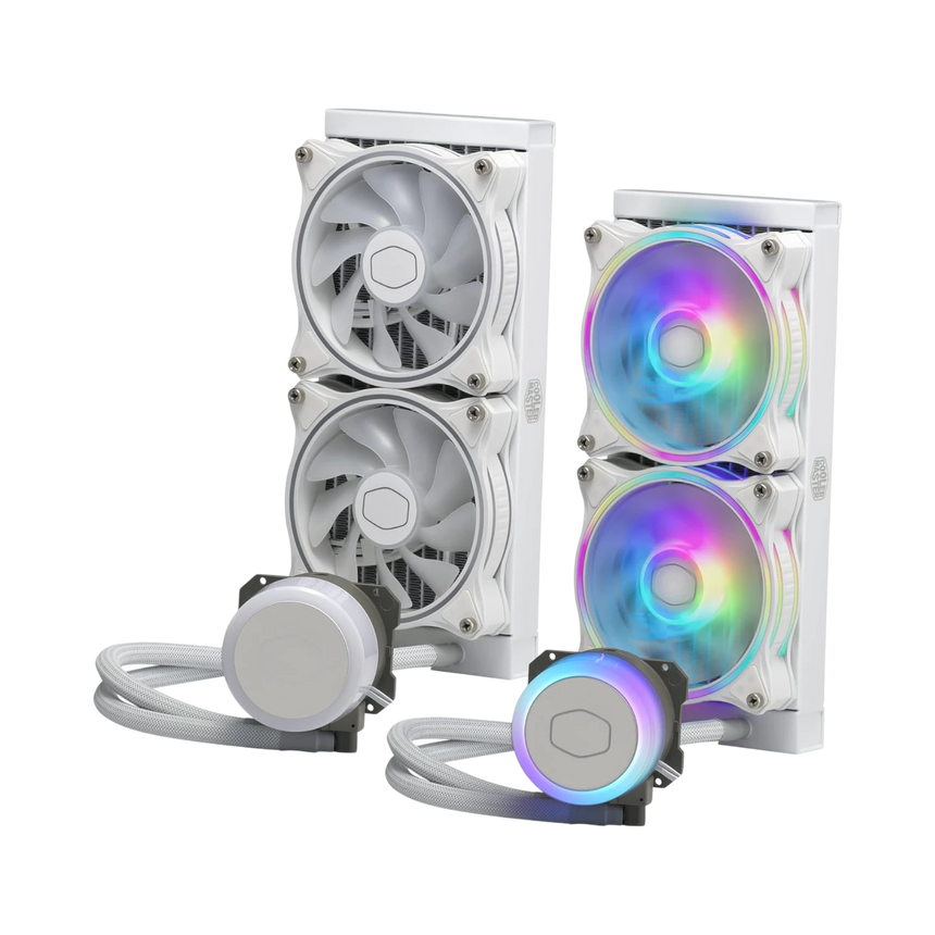 Cooler Master MasterLiquid ML240 Illusion White ARGB Close-Loop AIO CPU Liquid Cooler — Being Shipped
