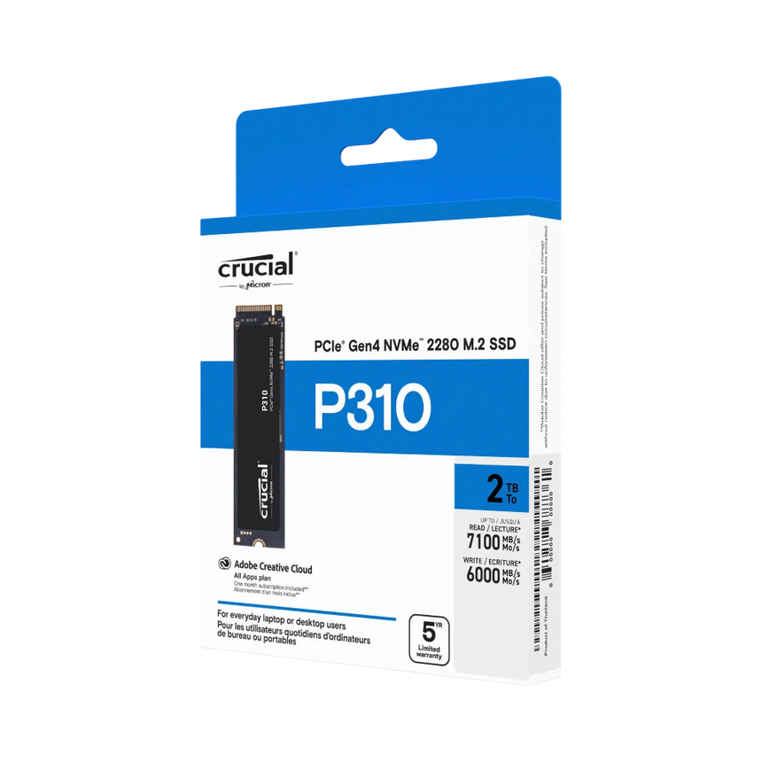 Crucial P310 2TB M.2 2280 PCIe 4.0 x4 Internal SSD — Being Shipped