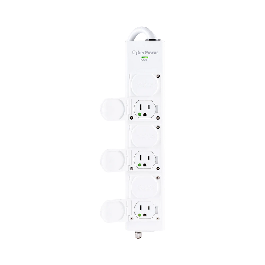 CyberPower 6-Outlet Medical-Grade Power Strip (White) — Being Shipped