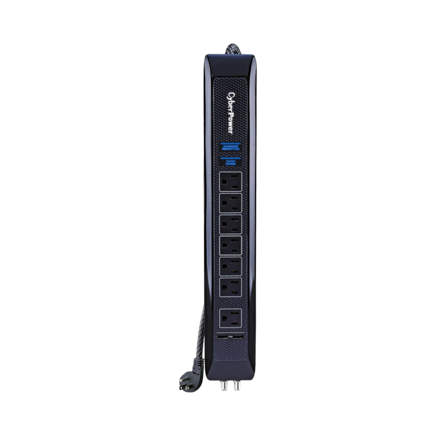 CyberPower NEMA 5-15P 7 x NEMA 5-15R Surge Protector — Being Shipped