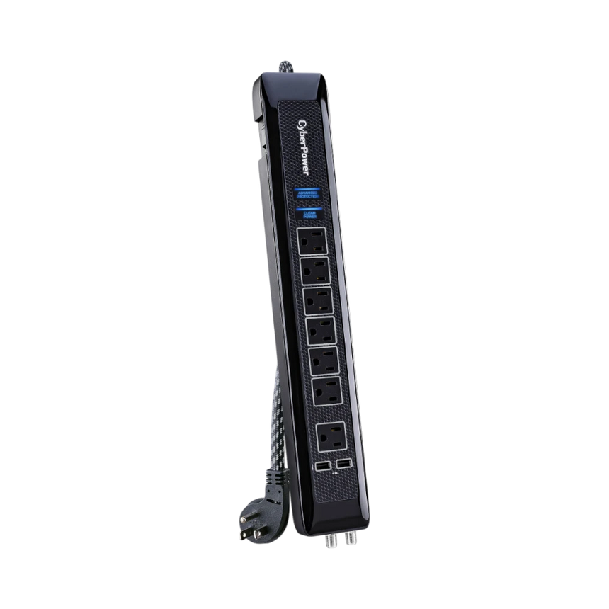CyberPower NEMA 5-15P 7 x NEMA 5-15R Surge Protector — Being Shipped